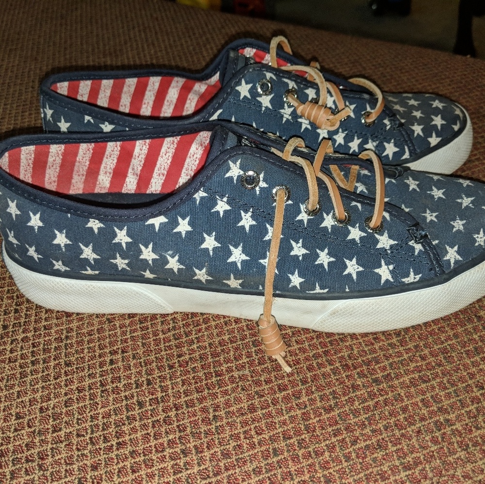 Sperry american flag shoes